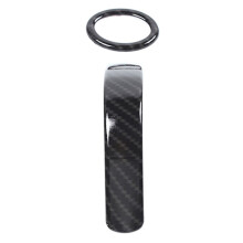 Car Gear Shift Head Decoration Cover Trim Interior Accessories for 2010-2014 (Carbon Fiber ABS)