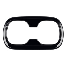 Car Glossy Black Rear Seat Water Cup Holder Decoration Frame Cover Trim Fit for 2021 2022 RHD