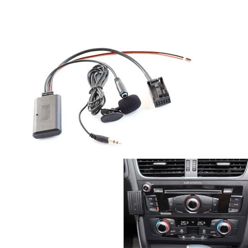 Car Bluetooth 5.0 Aux Cable Microphone Handsfree Mobile Phone Free Calling Adapter for E60 E63 E87 E88 E81 E82 E90 2