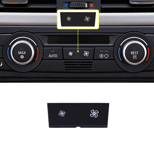 Car A/C Control Panel Fan Speed Button Key for 1 3 X1 X3 Series E81 E82 E87 E88 E84 E90 E91 E92 E93 F25 2
