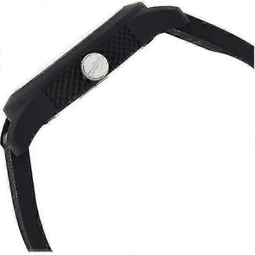Dww - Men's 12.12 Black Watch with Textured Strap 2