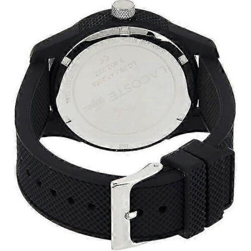 Dww - Men's 12.12 Black Watch with Textured Strap 1