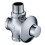 (B) Toilet Flush Valve Aquaflush Press Button Self-closing Concealed Style 1