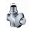 (B) Toilet Flush Valve Aquaflush Press Button Self-closing Concealed Style 5