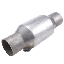 1Pcs 2.5inch Spun Universal Catalytic Converter High Stainless Steel 425250 Exhaust