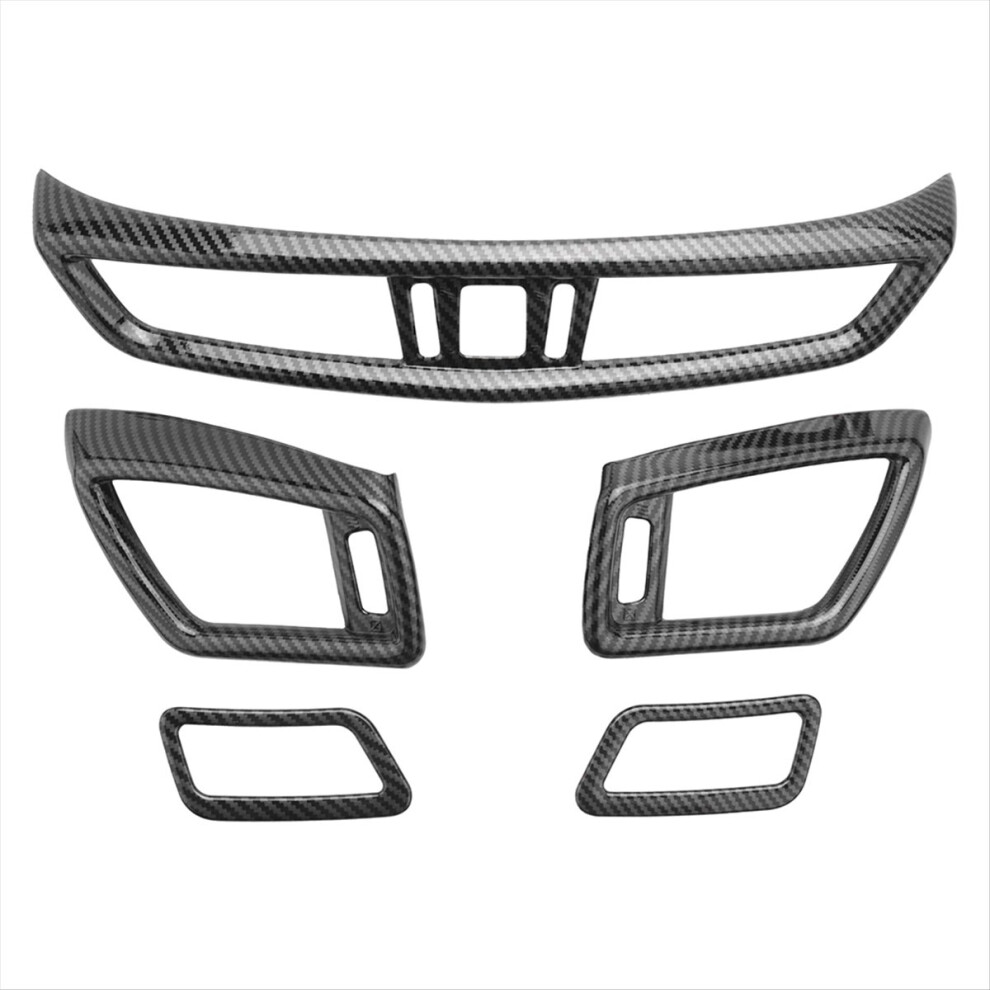 5 Pcs Car Front Console Air Condition Vent Outlet Cover For T32 Rogue J11 2014-2020 Carbon Fiber 4852653339664