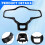 Pattern Steering Wheel Decorative Frame Button for Golf 7 MK7 B8 MK2 8