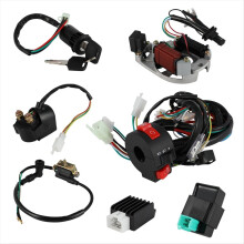 Full Wiring Harness Coil Regulator CDI Solenoid Relay for 4 Stroke ATV 50cc 70cc 90cc 110cc 125cc Dirt Bike