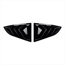 Car Rear Triangular Window Louvers Shutters Blinds Cover Trim for GR86 BRZ 2022+ Glossy Black