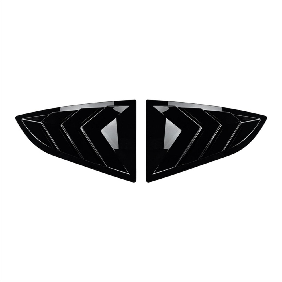 Car Rear Triangular Window Louvers Shutters Blinds Cover Trim For Gr86 Brz 2022+ Glossy Black 4852653360637
