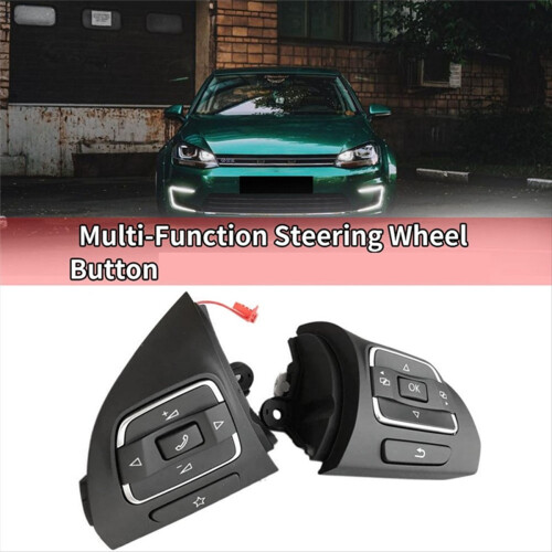 1Pair Multifunction Steering Wheel Control Switch Button for Golf MK6 5C0959537A 5C0959538B 2