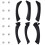 Door Pull Handle Set Replacement for 3 Series E90 E91 E92 316 318 320 325 328i 2004-2012 RHD Black 4