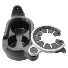 Car Double Hole Cup Holder Center Console Drink A4518100370 for Smart W451 2008-2015