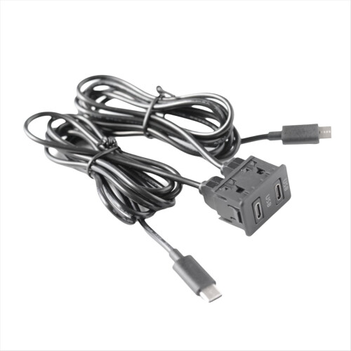 Car Android Navigation Machine Double TYPE-C Input to USB Interface Panel Extension Cable Adapter