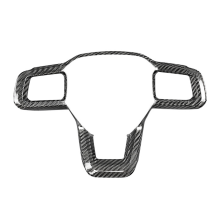 Carbon Fiber Car Interior Steering Wheel Frame Panel Cover Trim Accessories 2024