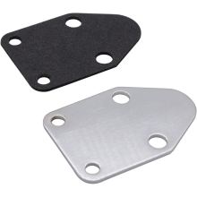 Chrome Pump Block Off Plate with Gasket for 283 327 350 383 400 SB Engine