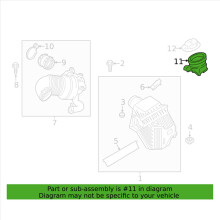 Car Air Filter Housing Guide Tube Duct LR115769 for Evoque Sport 2020-2023