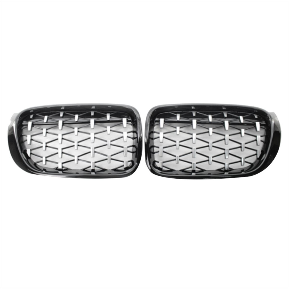 Car Front Kidney Grill Hood Mesh Grille 51117338571 51117338572 For X3 F25 X4 F26 2014-2017,B 4852720231914