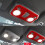 Car Roof Reading Light Panel Sticker OverHead Console Trim Frame Interior Accessories for 2015-2019 3