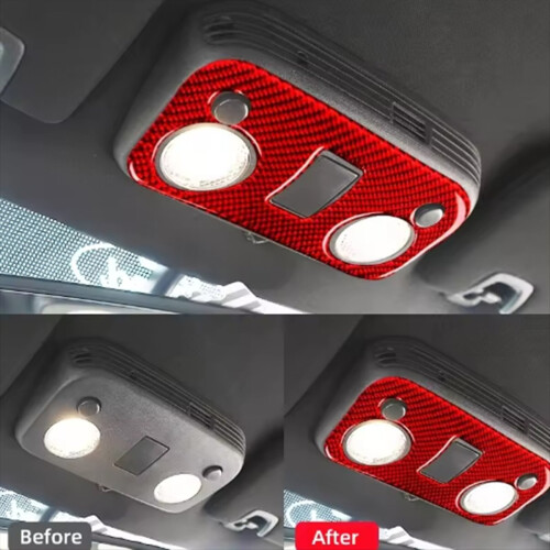 Car Roof Reading Light Panel Sticker OverHead Console Trim Frame Interior Accessories for 2015-2019 2