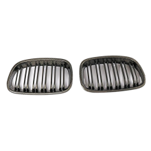 For 1-Series F20 125i 118i 116I 125B 2011-2014 Front Bumper Kidney Grille Hood Grills ABS Carbon Fiber