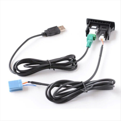 Aux USB Socket Connector Cable Hub Adaptor for W447 Smart 450 2