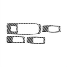 For Ranger 2019-2022 Carbon Fiber Car Window Lift Switch Panel Cover Trim Interior Accessories