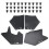 Car Engine Splash Guards Shield Seals for 07-21 Mudguards Front Liner Mud Flaps 6