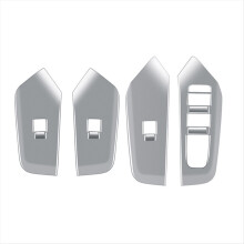 Car Interior Door Armrest Window Glass Switch Frame Panel Trims for 60 Series 2022 2023 Silver