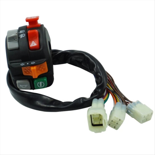 710004040 Motorcycle 7/8in 22mm Handlebar Control Switch for 400-1000 2012-2017 Multifunction 2