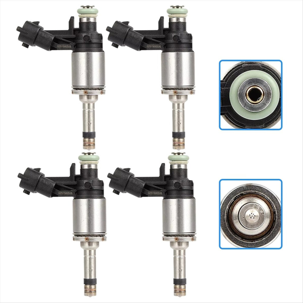 4Pcs Injectors Nozzle For Explorer 2.3L 2016-2019 2015-2022 Ej7z9f593b, Ej7z9f593a Silver 4852720223360