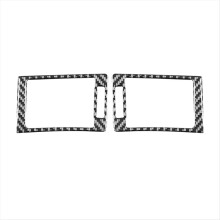 For A4 S4 B7 2005-2008 Carbon Fiber Dashboard Side Air Outlet Cover Trim Interior Accessories