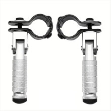 1 Pair CNC Aluminum Motorcycle Part Universal Pedals Folded Footrest Footpeg Motorcycles Mopeds Karts Scooters Bicycle B