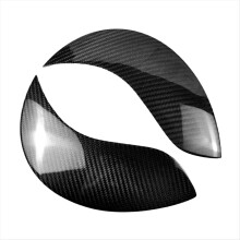 Car Front Headlight Eyebrow Head Light Eyelid Carbon Fiber Trim for Mini R55 R56 R57 R60