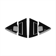 Rear Door Handle Protective Cover Outer Bowls Trim Car Protection Patch for XRV 2021-2022,A
