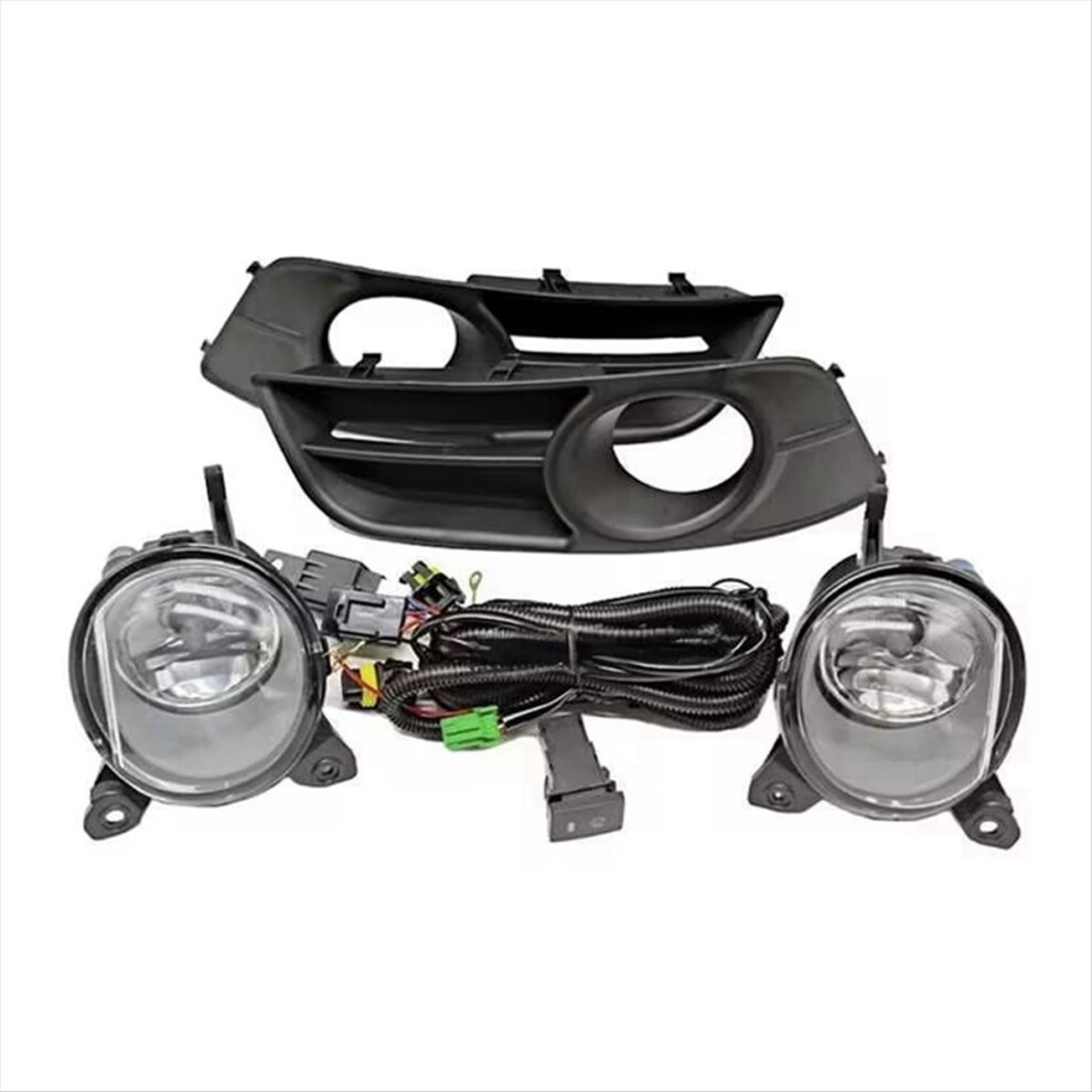 Front Bumper Halogen Fog Lamp Bezel Kit Wiring Harness Cover For 2004-2006 European Version Auto Parts 4852720243955