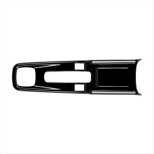 Car Cup Holder Frame Handbrake Handle Trim Cover Sticker Interior Accessories for Swift 2024 Glossy Black