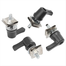 Motorcycle Saddlebag Lever Lock Bolts & Nuts Kit for Touring Dyna CVO Road Glide Breakout Deluxe