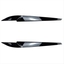 Car Front Headlight Eyebrow Lamp Brow Cover Trim for X5 F15 X6 F16 2014-2018 Auto Accessories Black