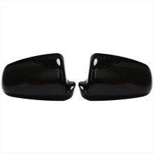 Glossy Black Rear View Side Car Mirror Cover for A4 B6 B7 A6 C6 2003 - 2007 S4 RearView Case