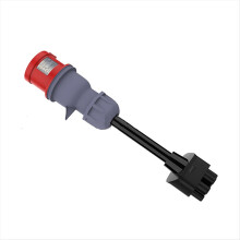 5pin CEE Adapter for Model S 3 X Y Gen 2 Ev Charger Universal Mobile Connector 32A Red