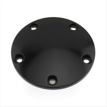 Motorcycle Domed Timing Points Cover for Twin Cam Softail Dyna Touring 1999-2017 Black