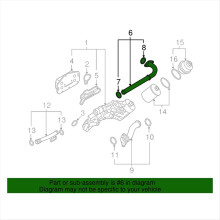 3Pcs Engine Coolant Water Pipe for H/J/A/ 55353329 55353327 55353330