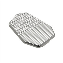Motorcycle Rear Foot Brake Lever Pedal Enlarge Extension Pad for V4 S Pikes (Silver)