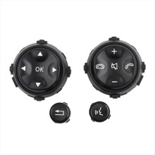 Car Multifunction Steering Wheel Button for S-Class W221 2006-2009 W216 2007-2013 Black Accessories