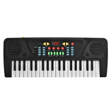 37-Key USB-Elektropiano für Kinder, 42,5 cm, mehrfarbig, mit Mikrofon