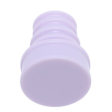 Portable Purple Bottle Shower Spray Head with 4 Rubber Rings for Camping & Travel