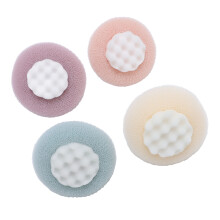 Sonnenblumen-Badschrubber 2-in-1 Dusch-Luffa hautfreundlich exfolierend 4er-Pack