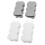 4er-Pack Duschkopfhalter mit starkem Saugnapf 13