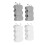 4er-Pack Duschkopfhalter mit starkem Saugnapf 15